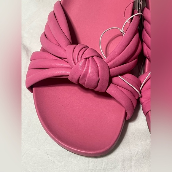 A New Day Women's Pink Knotted Slide Sandals Size 8 NWT - Picture 2 of 9